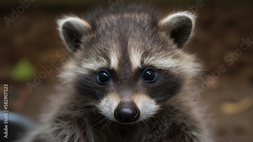 Baby Raccoon, generative ai © Creative Station