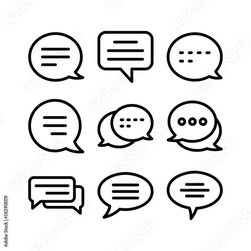 messaging icon or logo isolated sign symbol vector illustration - high quality black style vector icons 