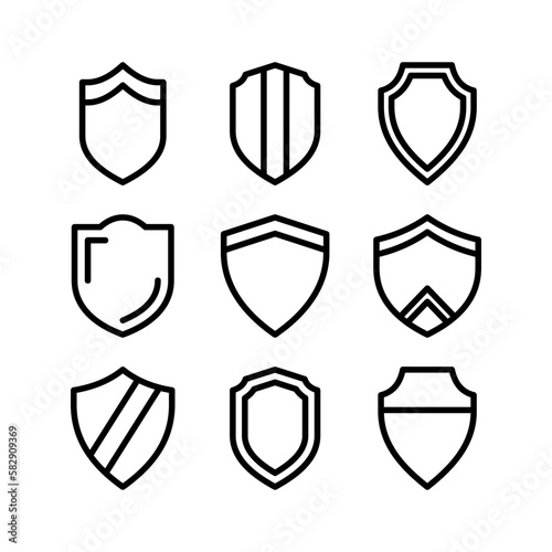 shield icon or logo isolated sign symbol vector illustration - high quality black style vector icons 