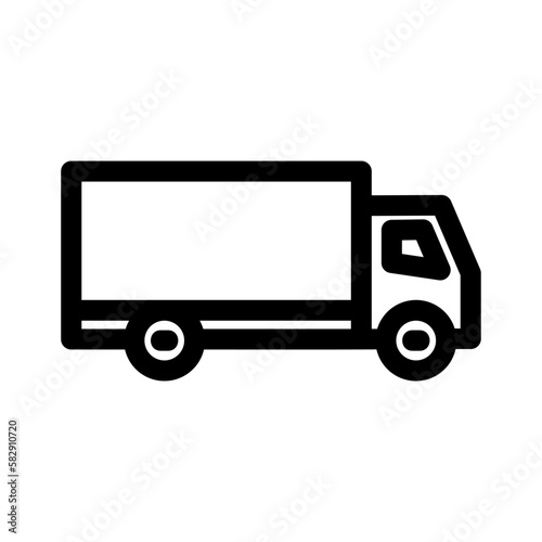 truck icon or logo isolated sign symbol vector illustration - high quality black style vector icons 