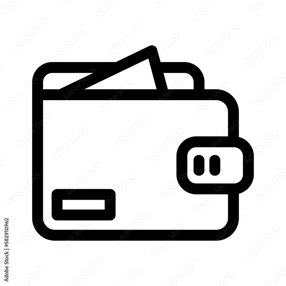 wallet icon or logo isolated sign symbol vector illustration - high quality black style vector icons
