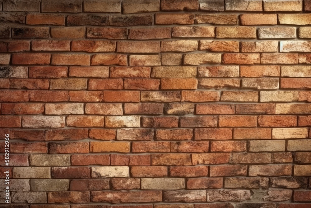 Decorative Brick Wall. Generative AI Decorative Brick Wall. Generative AI
