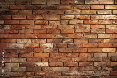 Decorative Brick Wall. Generative AI