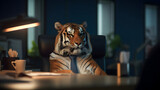 bengal tiger in the night
