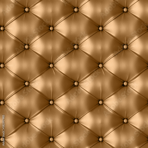 An Abstract Design of Seamless Upholstery Texture, Inspired by Vintage Style and Featuring a Combination of Leather and Fabric Materials. Aesthetic Background for Design, Advertising, 3D. 
