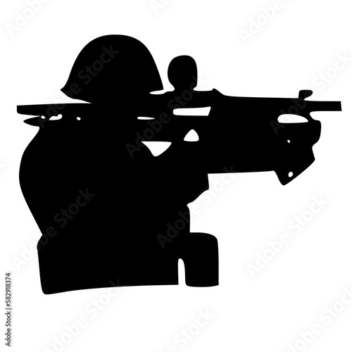 vector illustration of army icon