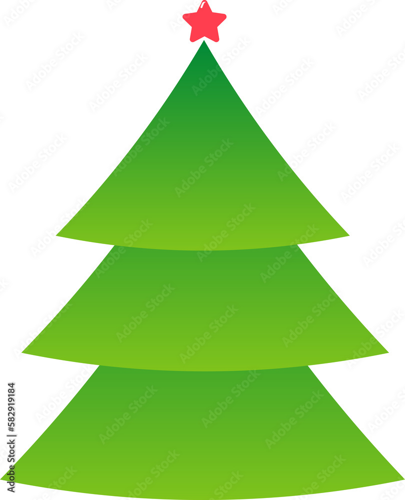 Obraz premium abstract christmas tree