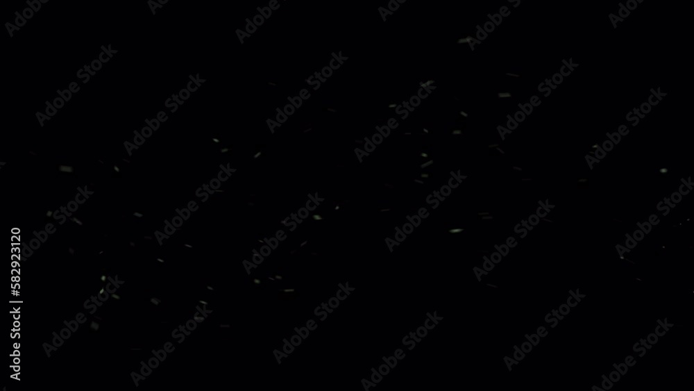 Dusty bullet hits on a wall with chunks of debris flying out . Powder explosion on black background. Impact dust particles. Dust explosion in front of black background, slow-motion . VFX