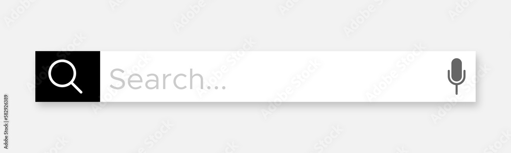 Search window with shadow vector icon Search window with shadow vector icon