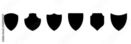 shield vector icons set