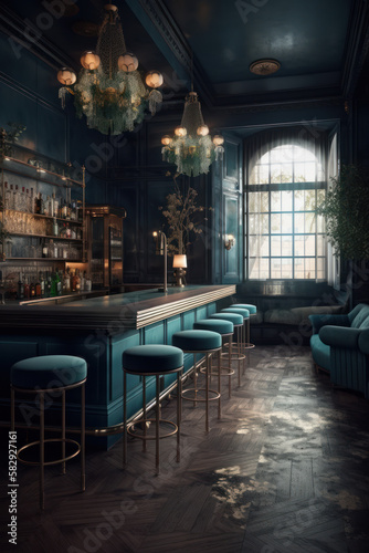 Upscale blue bar © Jeremy