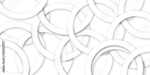 Abstract white lines and circle background and white Background With  Wavy Shape. Modern and geometric design  Can be used in cover design  book design  website background white vector design. 