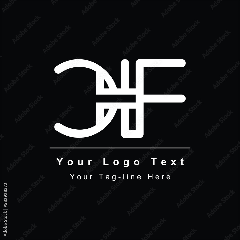 template initial CF or FC design logo symbol template initial CF or FC design logo symbol