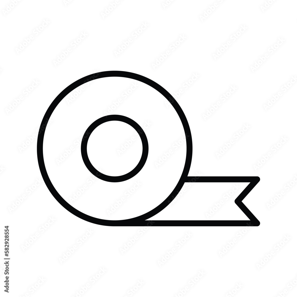 tape icon vector design template in white background tape icon vector design template in white background