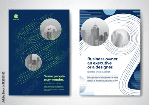 Template vector design for Brochure, AnnualReport, Magazine, Poster, Corporate Presentation, Portfolio, Flyer, infographic, layout modern with color size A4, Front and back, Easy to use.