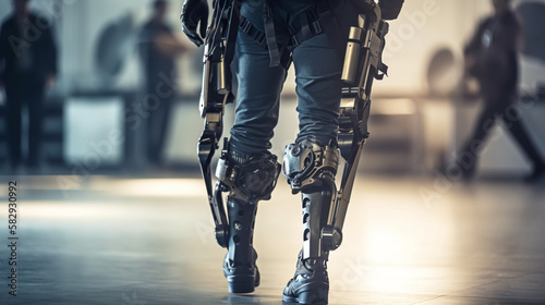 exoskeleton for mobility assistance AI generated