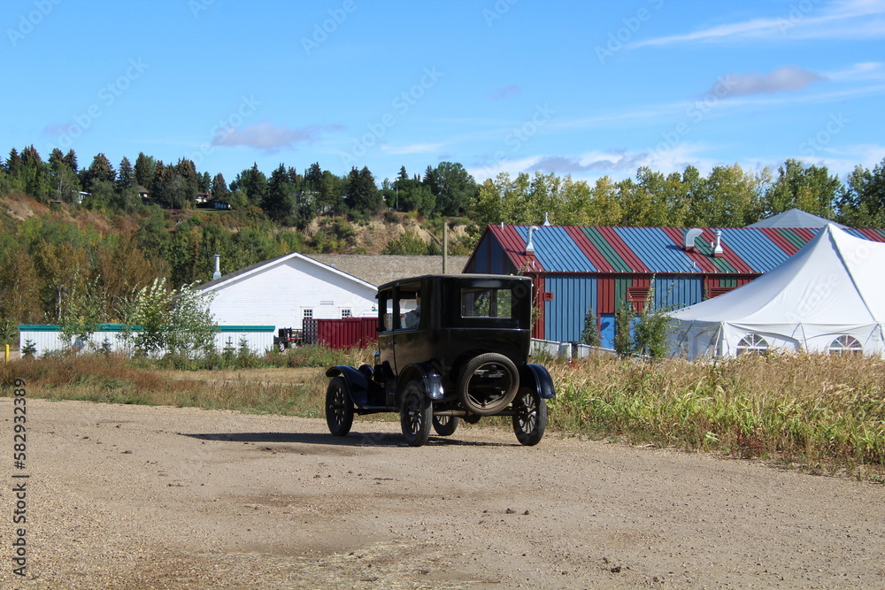 Old Car Driving