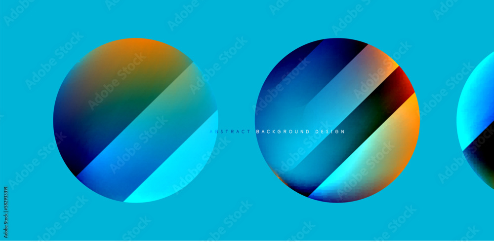 Circles with glossy surface and light and shadow effects abstract background. Template for covers, templates, flyers, placards, brochures, banners Circles with glossy surface and light and shadow effects abstract background. Template for covers, templates, flyers, placards, brochures, banners