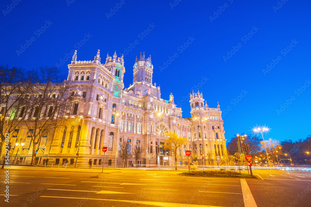 Spain's metropolis at sunset, showing the Madrid skyline