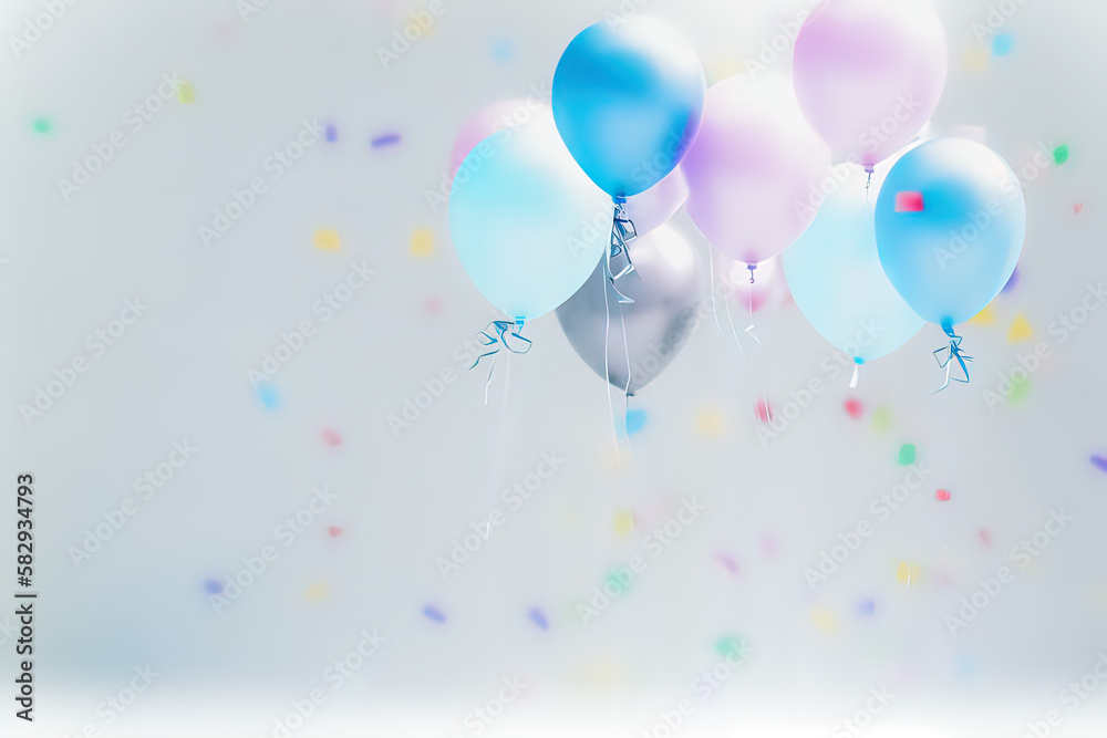 White background, birthday, decorations, party (generated AI) White background, birthday, decorations, party (generated AI)