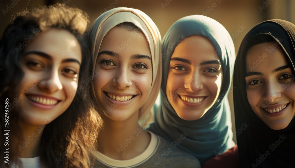 Group of Diverse and Empowered Middle Eastern Youth High School Students Working Together in Environmental Club : Power of Collaboration in Clubs, Sports Teams (generative AI) Group of Diverse and Empowered Middle Eastern Youth High School Students Working Together in Environmental Club : Power of Collaboration in Clubs, Sports Teams (generative AI)