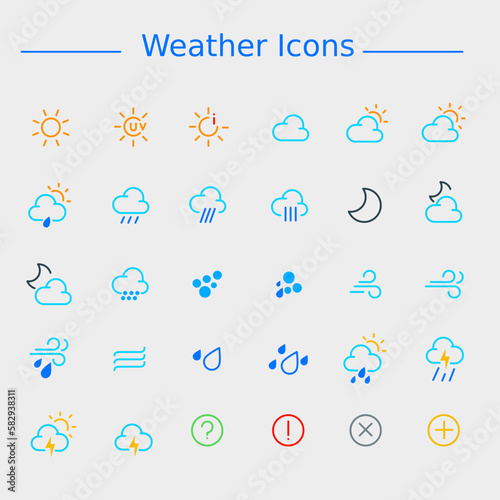 Weather icons