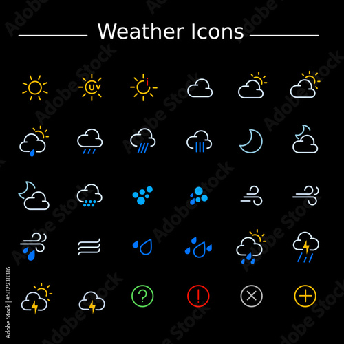 Weather icons