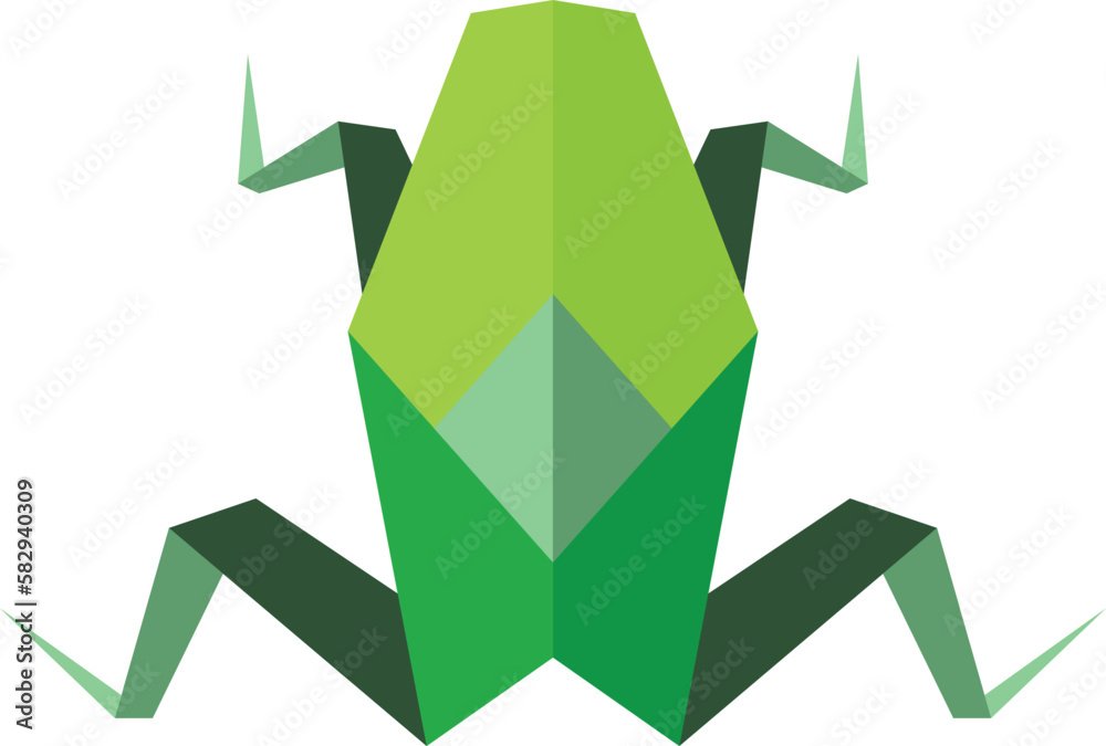 abstract shape frog icon vector abstract shape frog icon vector