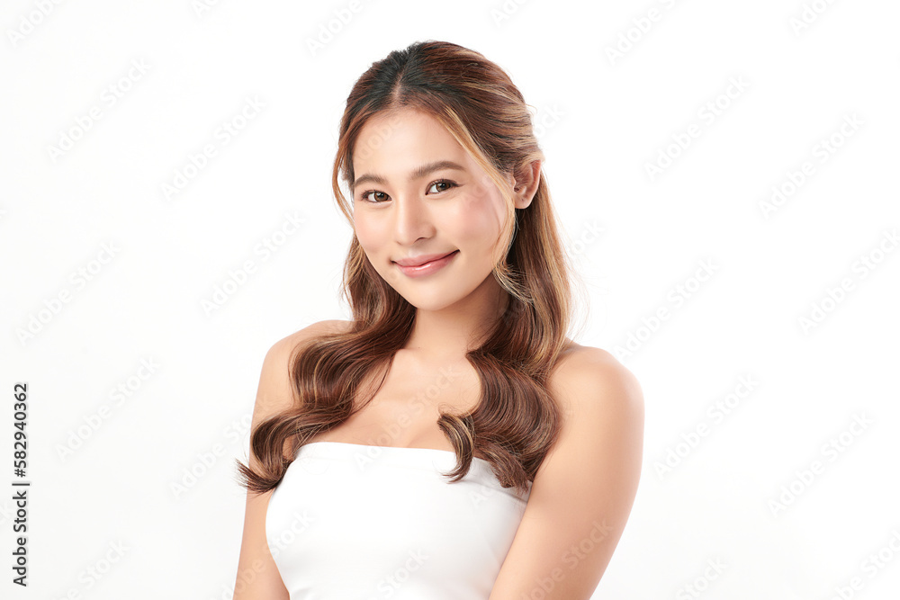 Beautiful young asian woman with clean fresh skin on white background, Face care, Facial treatment, Cosmetology, beauty and spa, Asian women portrait. Beautiful young asian woman with clean fresh skin on white background, Face care, Facial treatment, Cosmetology, beauty and spa, Asian women portrait.