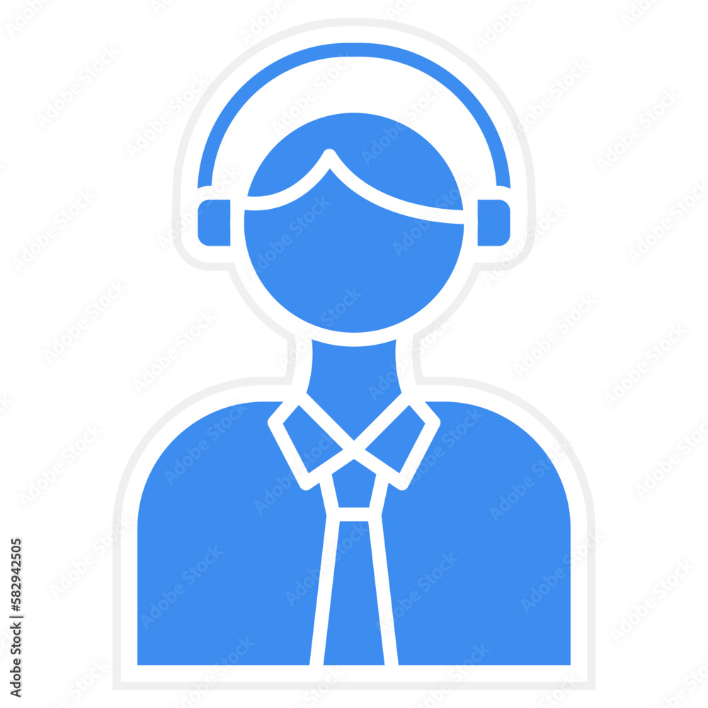 Vector Design Agent Icon Style Vector Design Agent Icon Style