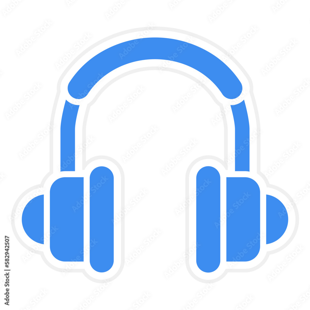 Vector Design Headphones Icon Style Vector Design Headphones Icon Style