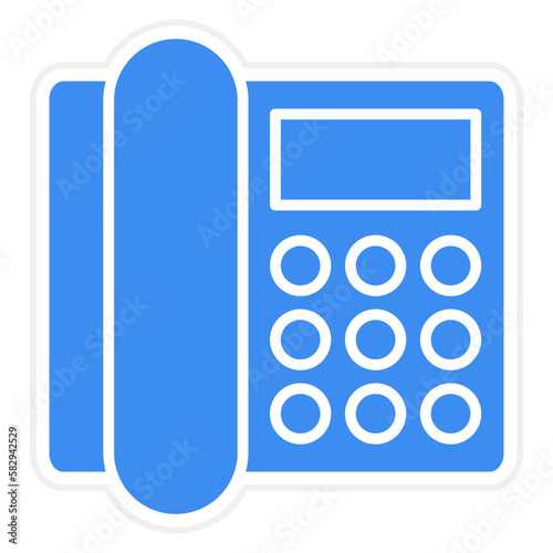 Vector Design Landline Icon Style