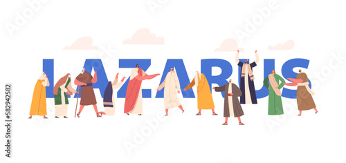 Lazarus Concept, Biblical Narratives and Series Poster. Biblical Lazarus Was A Character Who Was Resurrected By Jesus