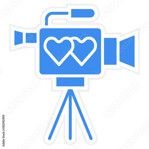 Vector Design Video Camera Icon Style