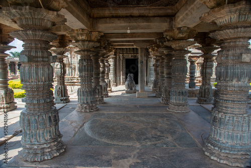 Mahadeva temple dedicated to Lord Shiva in Itagi in Koppla, Karnataka, India photo