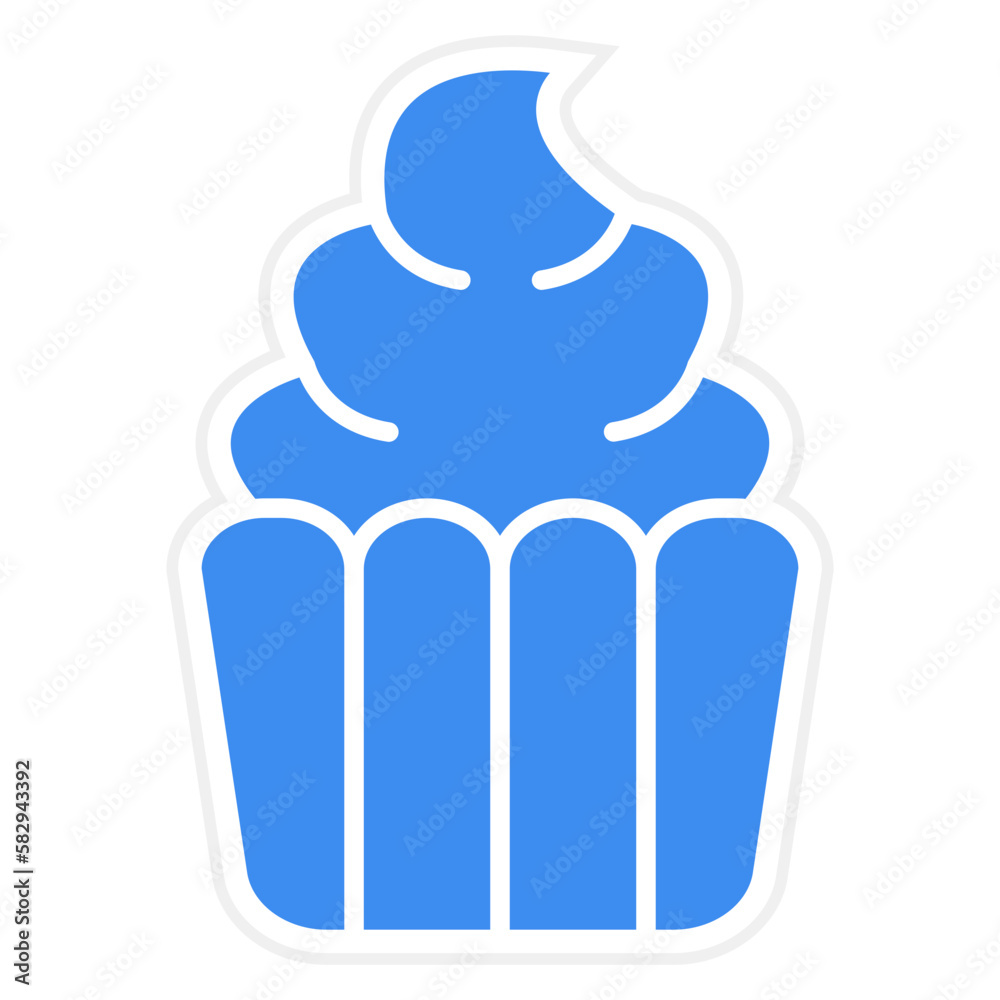 Vector Design Cupcake Icon Style Vector Design Cupcake Icon Style