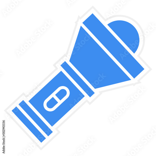 Vector Design Flashlight Icon Style