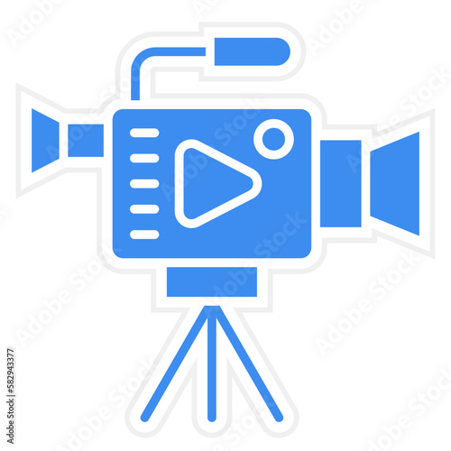 Vector Design Video Camera Icon Style