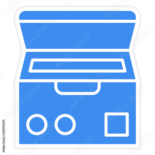 Vector Design Deep Freezer Icon Style