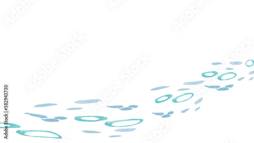 水の流れを抽象的に描いた背景イラスト