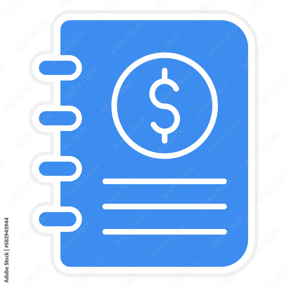 Vector Design Accounting Book Icon Style Vector Design Accounting Book Icon Style