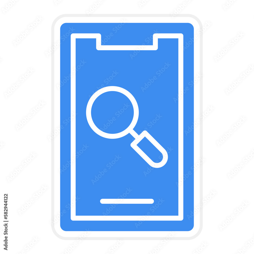 Vector Design Mobile Research Icon Style Vector Design Mobile Research Icon Style