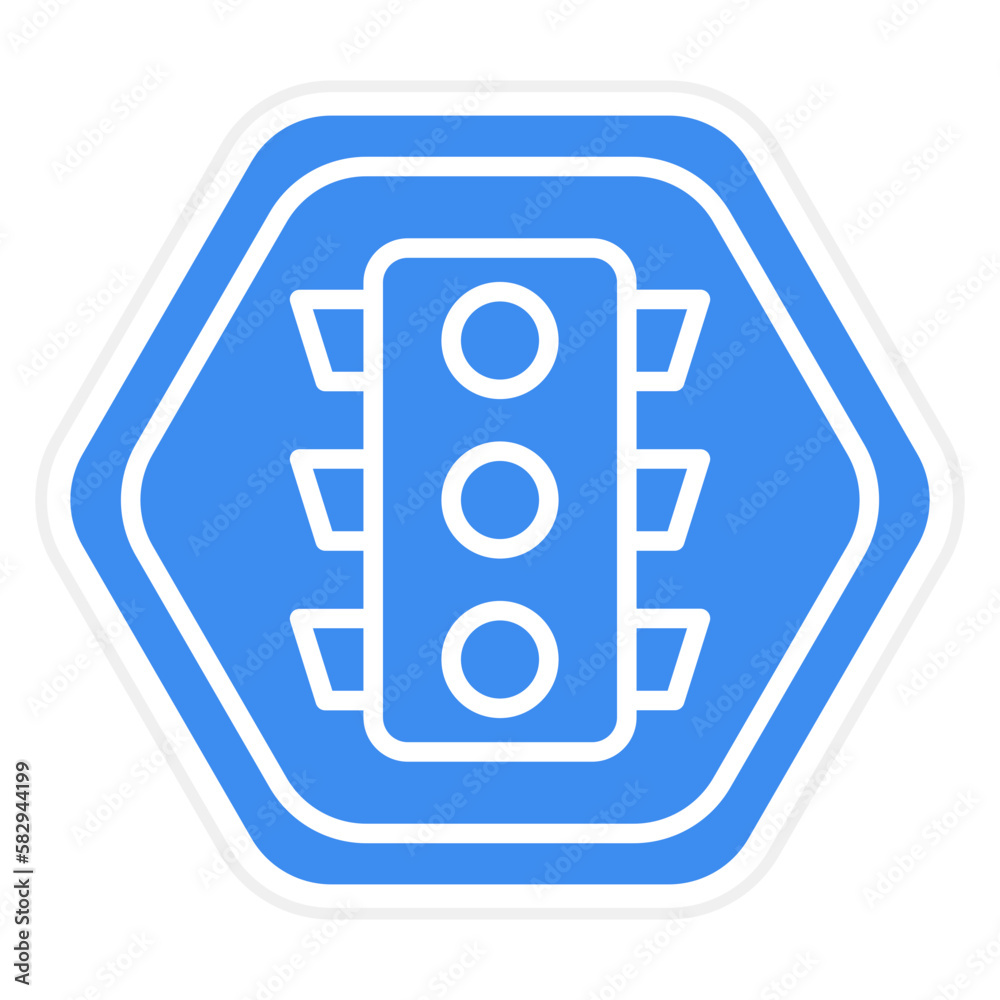 Vector Design Traffic Lights Icon Style Vector Design Traffic Lights Icon Style