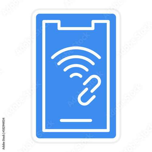 Vector Design Mobile Hotspot Icon Style