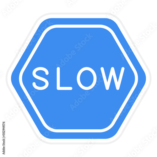 Vector Design Slow Icon Style