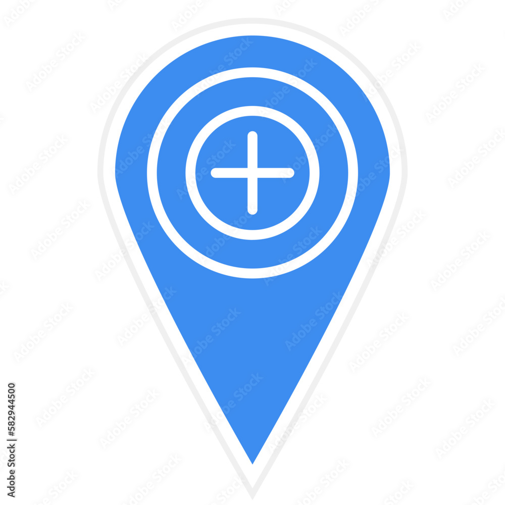 Vector Design Hospital Location Icon Style Vector Design Hospital Location Icon Style