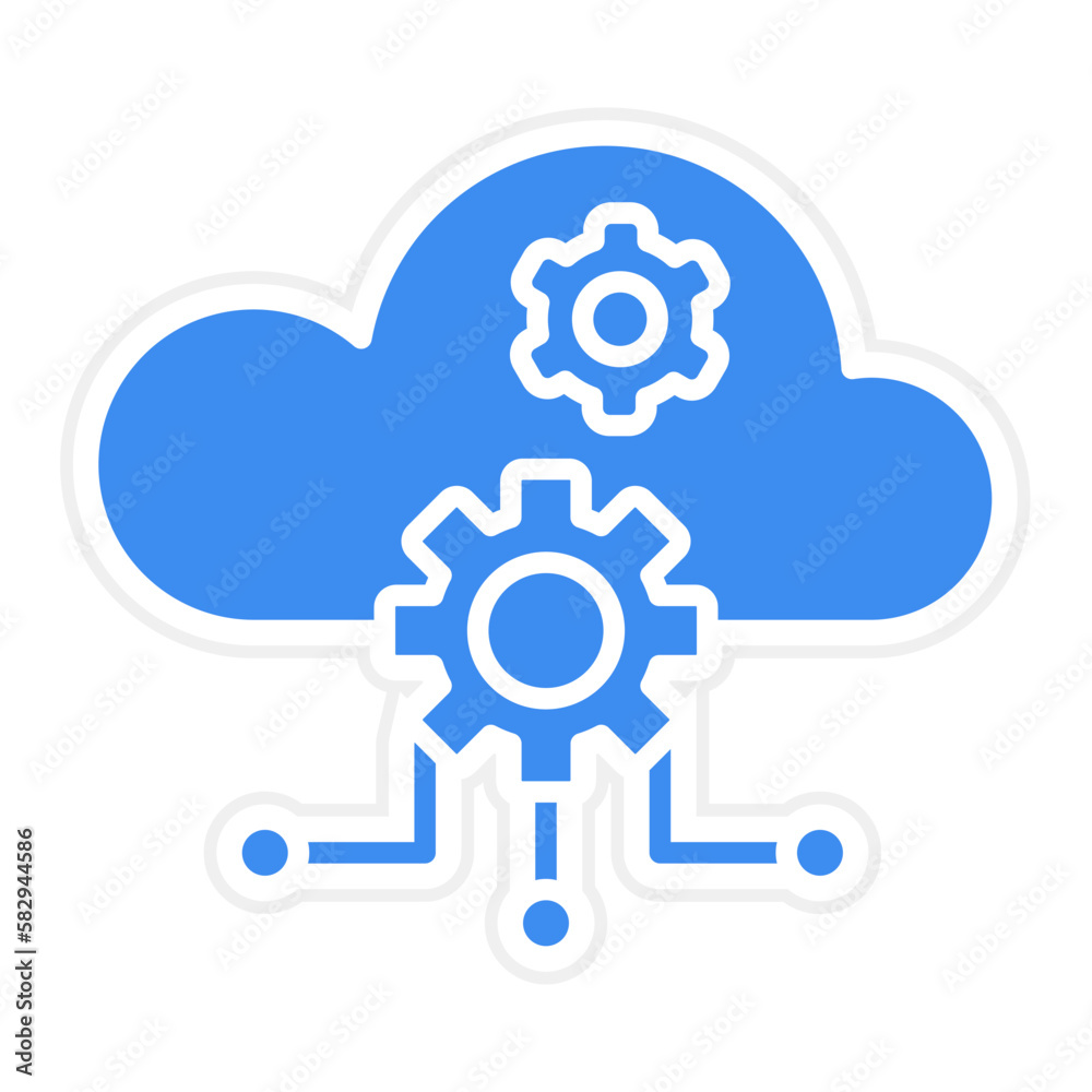 Vector Design Cloud Computing Icon Style Vector Design Cloud Computing Icon Style