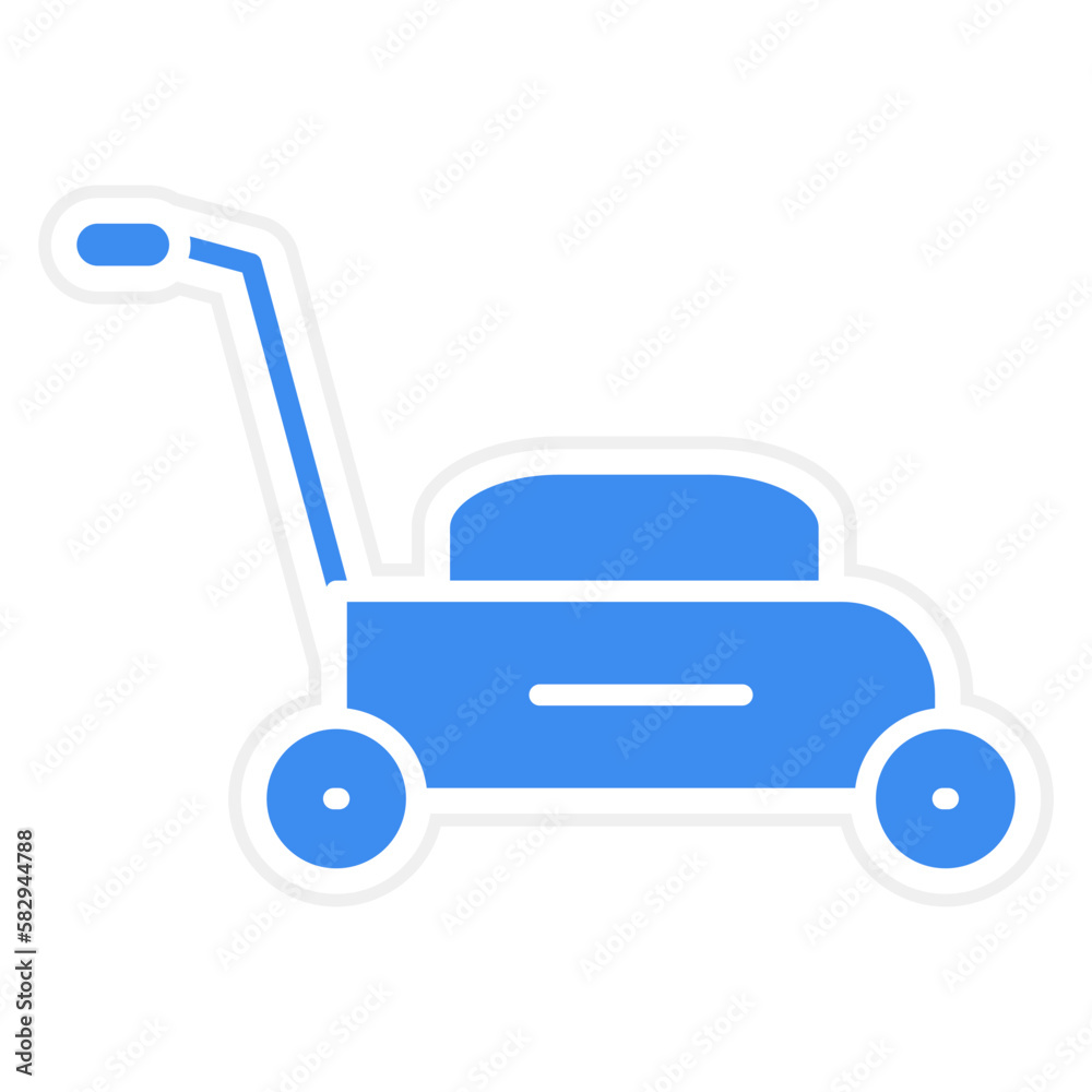 Vector Design Lawn mower Icon Style Vector Design Lawn mower Icon Style