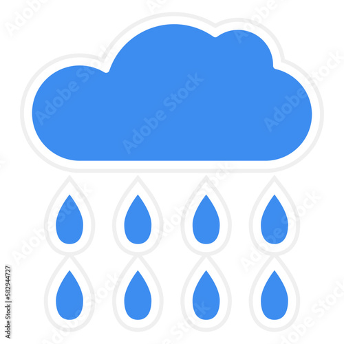 Vector Design Raining Icon Style