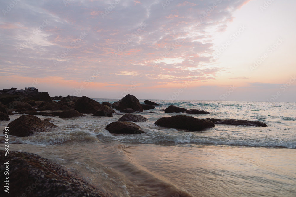 Obraz premium sunset on the beach